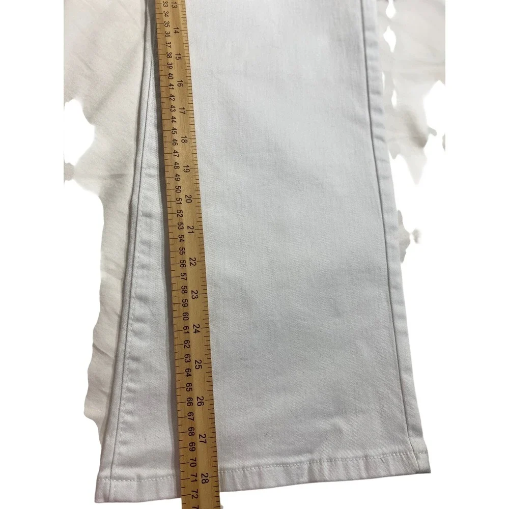 Bleu Bootcut Jeans Womens 14 White NWT Stretch Mid Rise BWW15001